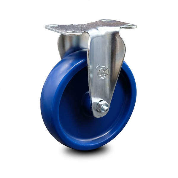 5 Inch Solid Polyurethane Wheel Rigid Top Plate Caster